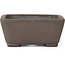 Pot à bonsaï rectangulaire non émaillé par Terahata Satomi Mazan - 150 x 124 x 55 mm