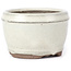 Round off-white bonsai pot - 75 x 75 x 50 mm