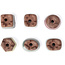 Set aus 6 kleinen Bonsaischalen zwischen 16 und 21 mm von Seto Yaki, Japan.