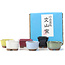 Set of 6 small bonsai pots between 30 and 39 mm from Seto Yaki, Japan.