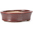 Oval brown bonsai pot by Seto - 83 x 74 x 24 mm