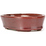 Oval brown bonsai pot by Seto - 95 x 75 x 27 mm