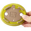 Pot à bonsaï ovale jaune par Seto - 101 x 85 x 22 mm