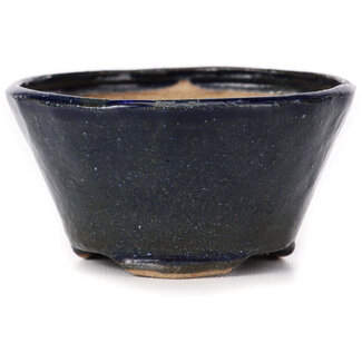 Bonsai 77 mm round blue bonsai pot by Bonsai, Japan