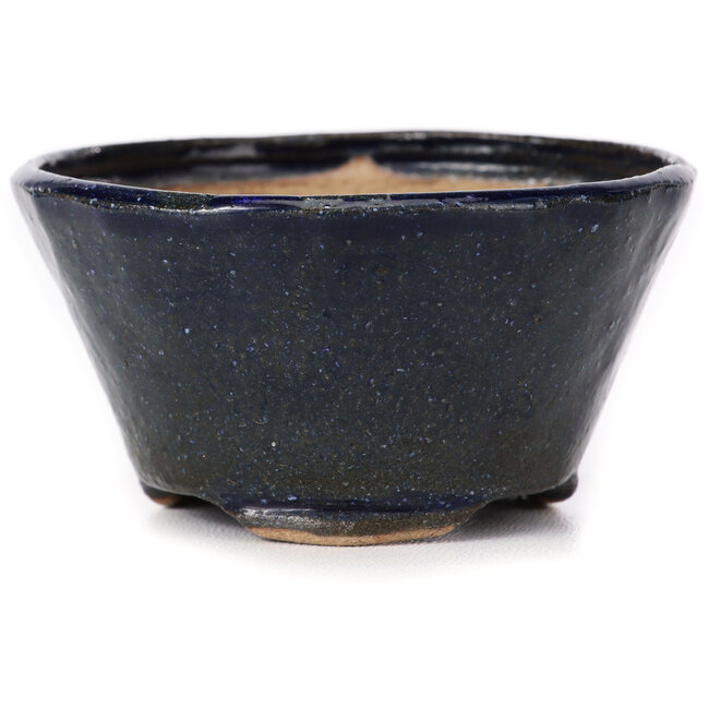 Pot à bonsaï rond bleu par Bonsai - 77 x 77 x 43 mm