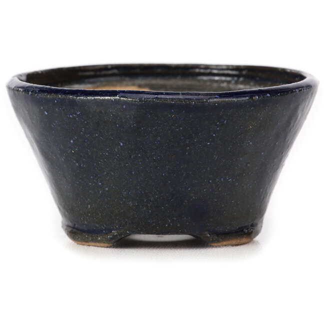 Ronde blauwe bonsaipot van Bonsai - 77 x 77 x 43 mm