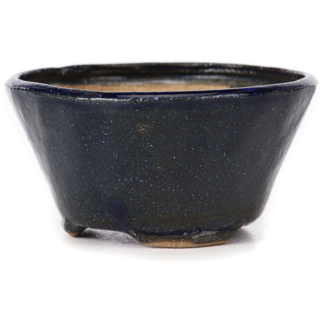 Pot à bonsaï rond bleu par Bonsai - 77 x 77 x 43 mm