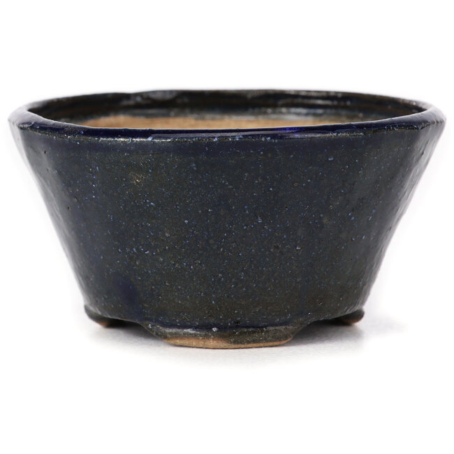 Pot à bonsaï rond bleu par Bonsai - 77 x 77 x 43 mm