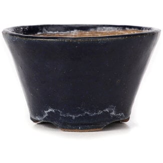 Bonsai 71 mm round blue bonsai pot by Bonsai, Japan