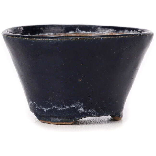Ronde blauwe bonsaipot van Bonsai - 71 x 71 x 43 mm