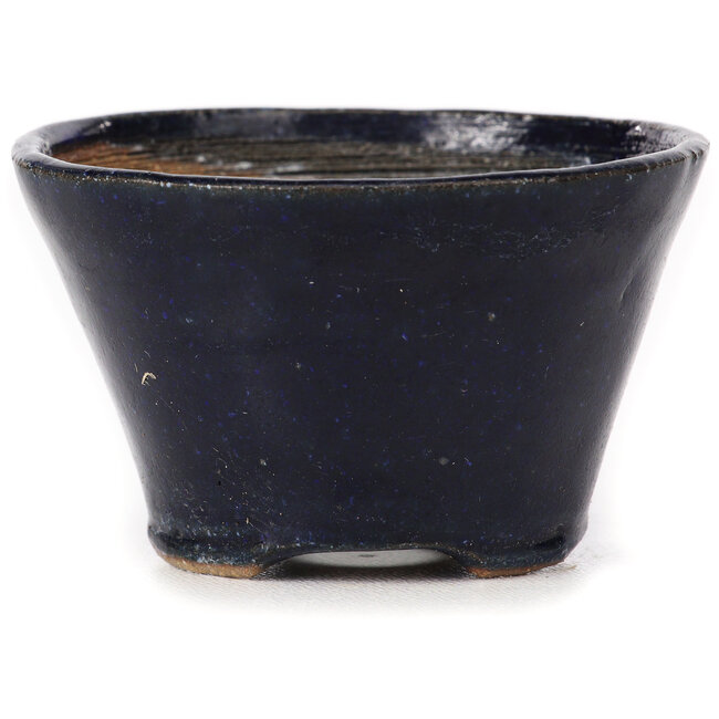 Maceta de bonsái redonda azul de Bonsai - 71 x 71 x 43 mm