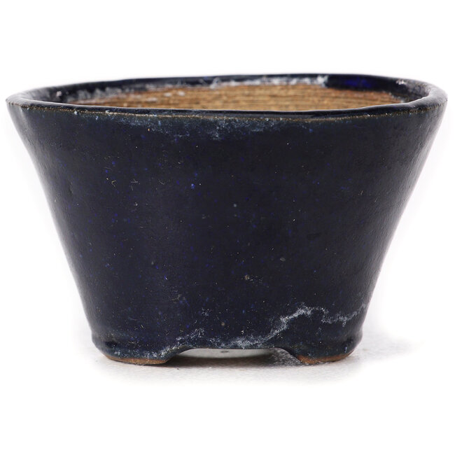Ronde blauwe bonsaipot van Bonsai - 71 x 71 x 43 mm