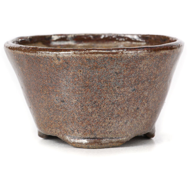 Pot à bonsaï rond brun rouge par Bonsai - 70 x 70 x 40 mm