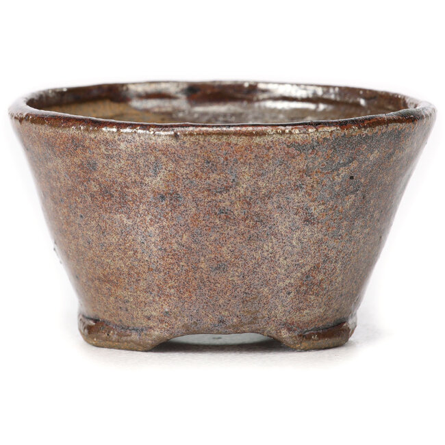 Runde rotbraune Bonsaischale von Bonsai - 70 x 70 x 40 mm