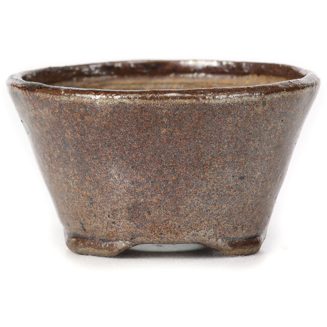 Round red brown bonsai pot by Bonsai - 70 x 70 x 40 mm