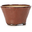 Pot à bonsaï rond brun rouge par Bonsai - 73 x 73 x 45 mm