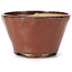 Vaso per bonsai rotondo rosso marrone di Bonsai - 73 x 73 x 45 mm