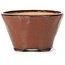 Round red brown bonsai pot by Bonsai - 73 x 73 x 45 mm