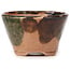 Vaso bonsai rotondo verde e marrone di Bonsai - 71 x 69 x 34 mm