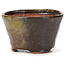Round green and brown bonsai pot by Bonsai - 70 x 70 x 43 mm