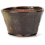 Round green and brown bonsai pot by Bonsai - 70 x 70 x 43 mm