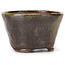 Round green and brown bonsai pot by Bonsai - 70 x 70 x 43 mm