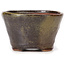 Pot à bonsaï rond vert et marron par Bonsai - 70 x 70 x 43 mm