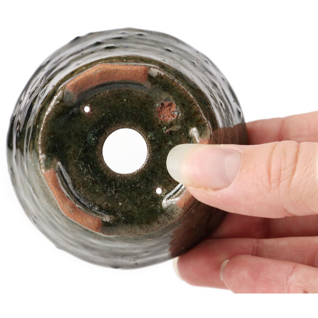 Pot à bonsaï rond vert par Bonsai - 73 x 72 x 44 mm