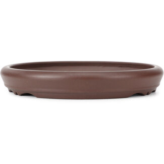 Yamaaki Maceta de bonsái redonda sin esmaltar de 195 mm de Yamaaki, Tokoname, Japón  Yamaaki Maceta de bonsái redonda sin esmaltar de 195 mm de Yamaaki, Tokoname, Japón