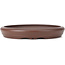 Vaso per bonsai rotondo non smaltato di Yamaaki - 195 x 195 x 29 mm