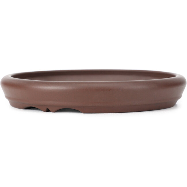 Vaso per bonsai rotondo non smaltato di Yamaaki - 195 x 195 x 29 mm