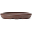 Vaso per bonsai rotondo non smaltato di Yamaaki - 195 x 195 x 29 mm