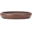 Round unglazed bonsai pot by Yamaaki - 212 x 212 x 34 mm