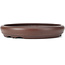 Vaso per bonsai rotondo non smaltato di Yamaaki - 239 x 239 x 39 mm