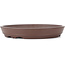 Round unglazed bonsai pot by Yamaaki - 248 x 248 x 37 mm