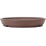 Round unglazed bonsai pot by Yamaaki - 248 x 248 x 37 mm