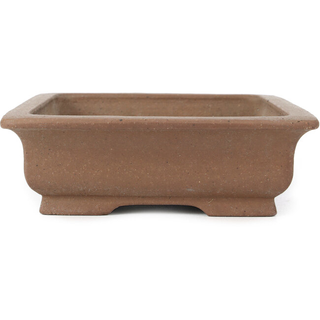 Pot à bonsaï rectangulaire non émaillé par Shoko - 303 x 242 x 72 mm