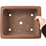 Rectangular unglazed bonsai pot by Shoko - 303 x 242 x 72 mm