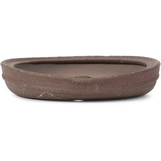  Other Tokoname bonsai pot makers Vaso rotondo non smaltato da 202 mm di Tokoname, Giappone