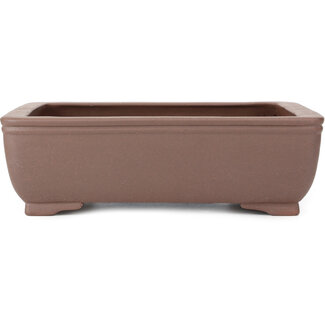 Chinese bonsai pots Maceta rectangular sin esmaltar de 285 mm de China