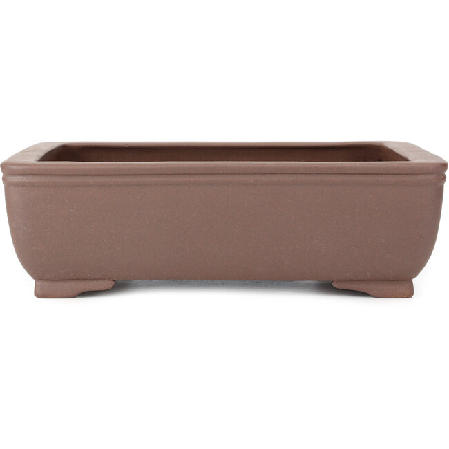 Rectangular unglazed bonsai pot - 285 x 225 x 90 mm