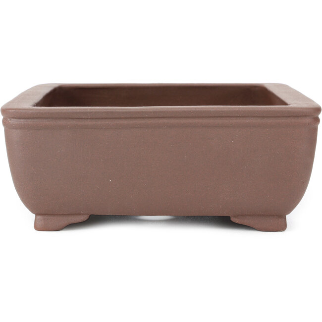 Rectangular unglazed bonsai pot - 285 x 225 x 90 mm