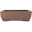 Rectangular unglazed bonsai pot - 285 x 225 x 90 mm