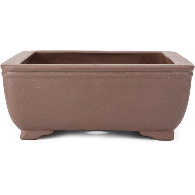Rectangular unglazed bonsai pot - 285 x 225 x 90 mm