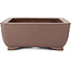 Rectangular unglazed bonsai pot - 285 x 225 x 90 mm