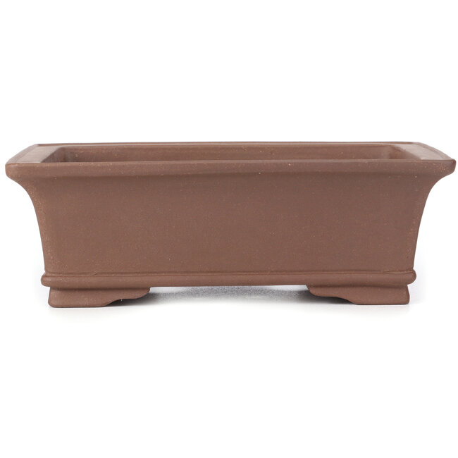 Rectangular unglazed bonsai pot - 320 x 230 x 105 mm