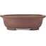 Oval unglazed bonsai pot - 287 x 232 x 85 mm