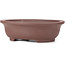 Oval unglazed bonsai pot - 287 x 232 x 85 mm