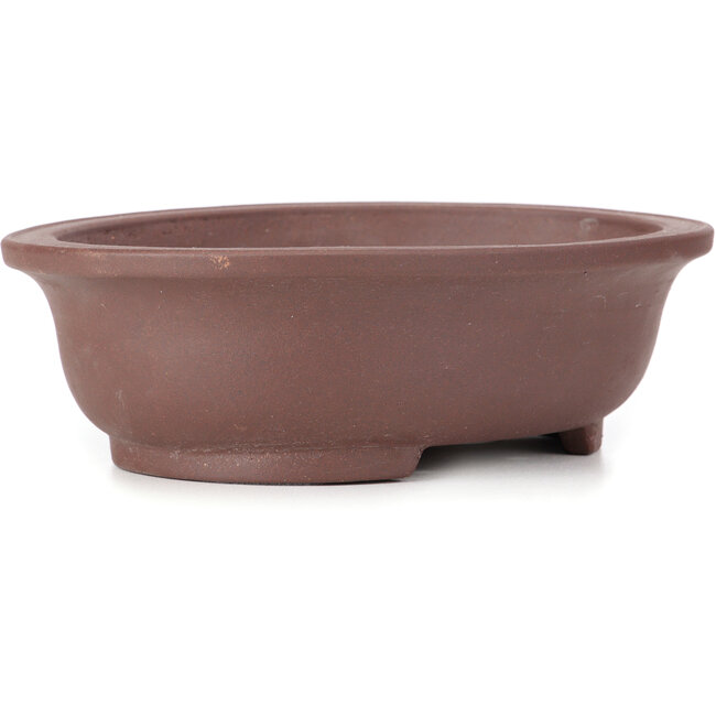Pot à bonsaï ovale non émaillé - 287 x 232 x 85 mm