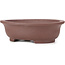 Oval unglazed bonsai pot - 287 x 232 x 85 mm